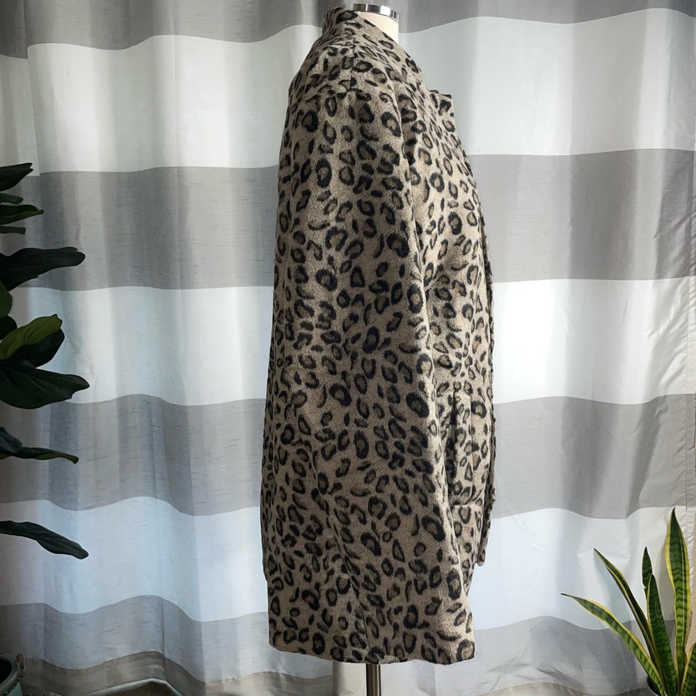 Lucy Avenue Leopard Animal print open front Coat XXL EUC - Picture 4 of 11